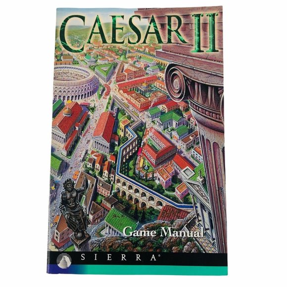 Caesar II Game Manual For Sierra RPG Strategy Reference Softcover Vintage - Picture 1 of 7